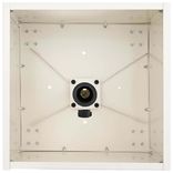 Verrijdbare bordenstandaard TS-CUBE 450x450x270mm voor paal Ø48mm - wit, grijs of groen