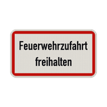 Schild Feuerwehrzufahrt freihalten - reflektierend