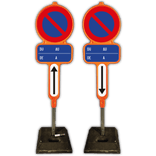 Kit de panneaux d'interdiction de stationnement en PEHD - E1