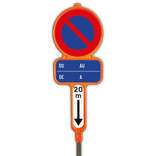 Panneaux d'interdiction de stationnement en PEHD - E1