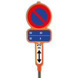 Panneaux d'interdiction de stationnement en PEHD - E1