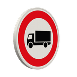 Vorschriftszeichen 253 - Verbot für Kraftfahrzeuge mit einer zulässigen Gesamtmasse über 3,5 t