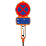 Panneaux d'interdiction de stationnement en PEHD - E3