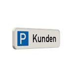 Parkschilder - Parkplatz nur für Kunden - reflektierend