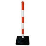 Set afzetpalen met opvulbare voet - Kunststof – 6 stuks + 10m ketting