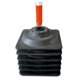 Set afzetpalen met opvulbare voet - Kunststof – 6 stuks + 10m ketting