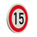 Verkehrszeichen 274-15 - Zulässige Höchstgeschwindigkeit 15 km/h