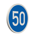 Verkehrszeichen 275-50 - Mindestgeschwindigkeit 50 km/h