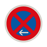 Verkehrszeichen 283-11 - Absolutes Halteverbot Ende, links
