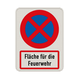 Parkverbotsschild - Absolutes Haltverbot, Fläche für die Feuerwehr