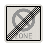 Verkehrszeichen 290.2- Ende eingeschränkten Halteverbots Zone