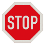 Verkehrszeichen 206 - Halt. Vorfahrt gewähren