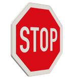 Verkehrszeichen 206 - Halt. Vorfahrt gewähren