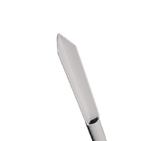 Afzetpaal Ø42mm staal verzinkt - wit/rood - met punt onderzijde (in de grond slaan)