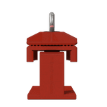 Klemmschelle 40mm aus Kunststoff rot