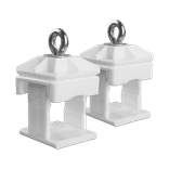 Klemmschelle 40mm aus Kunststoff weiß