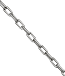 Stalen ketting verzinkt DIN 763 6×42 mm - lengte 10 meter