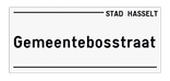 Straatnaambord Hasselt (nieuw)