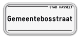 Personaliseerbaar T2000 straatnaambord Hasselt nieuw model