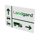 Hinweisschild flach mit eigenem Design - reflektierend