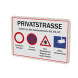 Hinweisschild type Alform mit eigenem Design - reflektierend