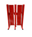Schaarhek staal 4 meter rood/wit – opvouwbaar