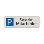 Schild Mitarbeiterparkplatz (Reserviert) - reflektierend