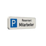 Schild Mitarbeiterparkplatz (Reserviert) - reflektierend