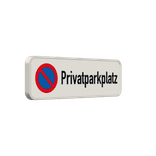 Schild Privatparkplatz Parken Verboten - reflektierend