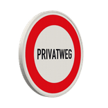 Verbotsschild Privatweg - reflektierend