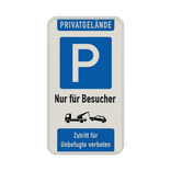 Parkplatzschild für Besucher auf Privatgelände