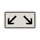 Verkehrszeichen 1000-29 - 2 Plätze, zwei schräge Pfeile