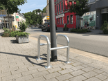 Protection de poteau en acier en 2 parties Ø 60/48 mm – Fixation au sol