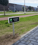 Parkeerplaats bord met logo / eigen ontwerp - reflecterend
