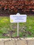 Parkeerplaats bord met logo / eigen ontwerp - reflecterend