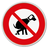 Panneau d'information rond réfléchissant - impression personnalisée (fichier client requis)