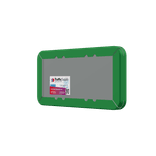 Verkeersbord groen met eigen tekst en kadderand - reflecterend