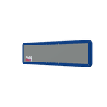 Straatnaambord 14 karakters 800x200 mm pijl rechts + Huisnummers NEN 1772