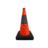 Opvouwbare verkeerskegel 50 cm met LED verlichting