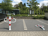 Parkbügel aus Stahl – klappbar mit Profilzylinderschloss