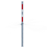 Poteau de parking rétractable 70 × 70 mm – commande manuelle