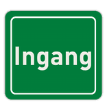 Vlak terreinbord 119x109mm - Ingang