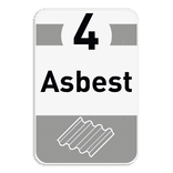 Informatiebord afval recycling - Asbest