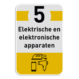 Informatiebord afval recycling - Elektrische en elektronische apparaten
