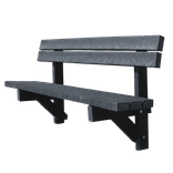 Banc public avec dossier - Bicolore - Modèle Paris