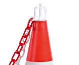 Embout porte-chaîne pour cône de chantier – Lot de 10 pièces