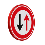 Verkeersbord tegenligger heeft voorrang RVV F05 - reflecterend