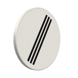 Verkeersbord einde alle verboden RVV F08 - reflecterend