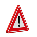 Verkeersbord waarschuwing gevaar RVV J37 - reflecterend