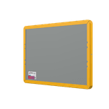 Verkeersbord pijlkader omleiding fietsers/voetgangers + cijfer - reflecterend